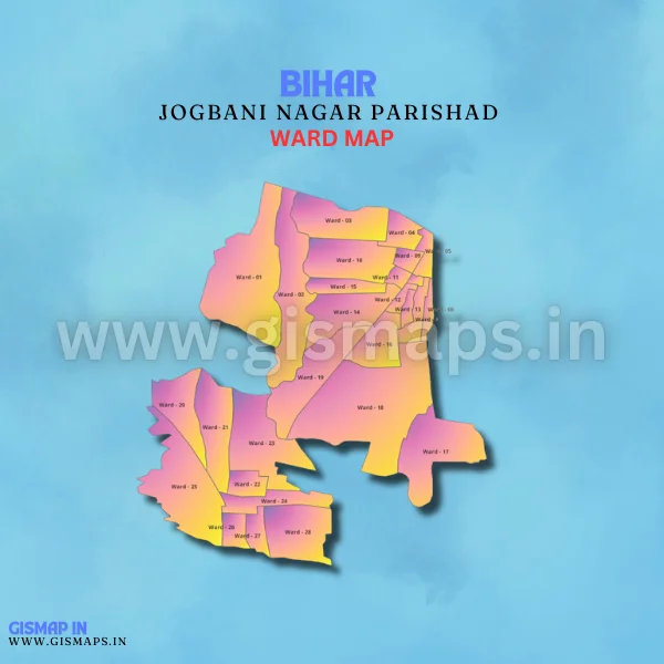 Jogbani Nagar Parishad Ward Map